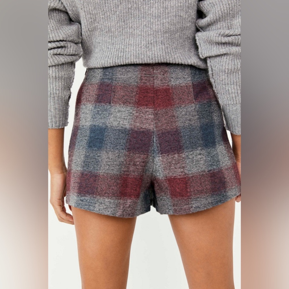 Free People Emmy Mini Menswear Skort Size 8 - Picture 5 of 6